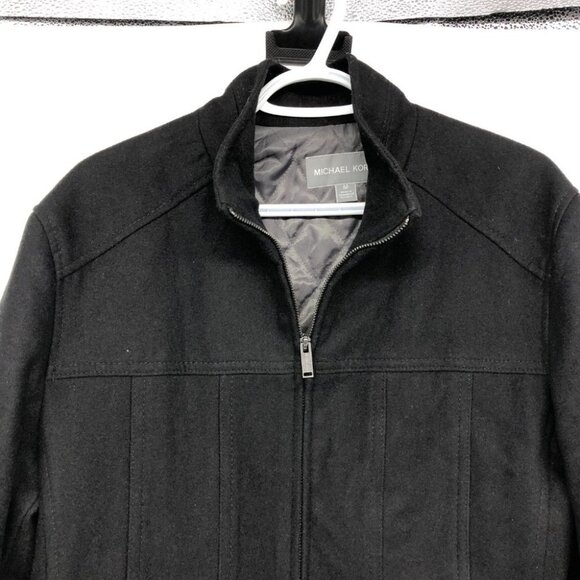 Michael Kors Men's Black Wool blend Insulated Jacket size M - Picture 4 of 15